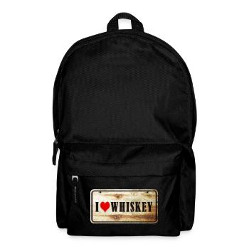 Whisky Vintage Schild - Rucksack - Schwarz - Vorne