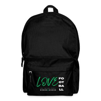 Love football green - Backpack - black - Front