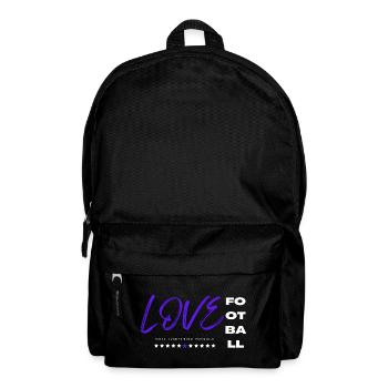 Love football blue - Backpack - black - Front