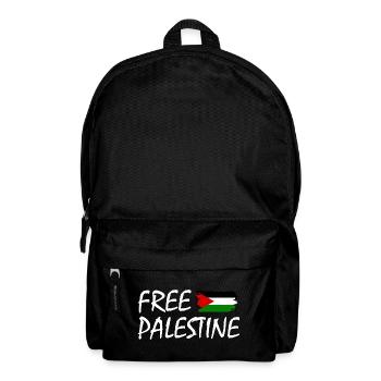 Free palestine - Rucksack - Schwarz - Vorne