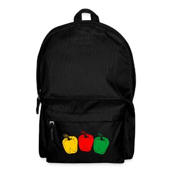 Trois couleurs Poivrons - Sac à dos - noir - Devant