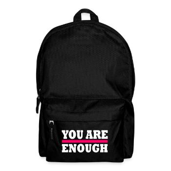 You are enough - Rucksack - Schwarz - Vorne