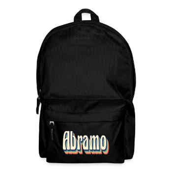 Abraham T-Shirt Retro Vintage Stil Geschenkidee - Rucksack - Schwarz - Vorne