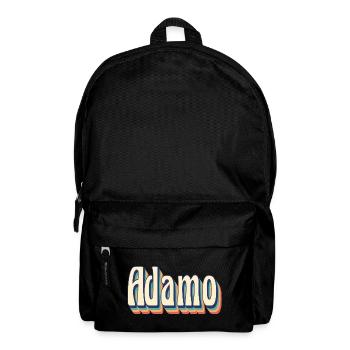 Vintage Retro Adam T-Shirt T-Shirt Geschenkidee - Rucksack - Schwarz - Vorne