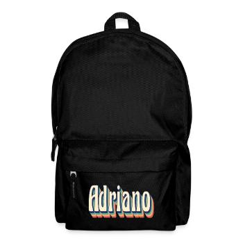 Adriano t-shirt retro vintage t-shirt gift - Backpack - black - Front