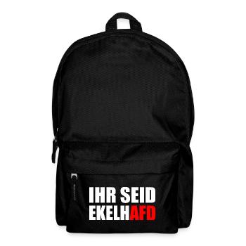 Ihr seid ekelhafd - Rucksack - Schwarz - Vorne