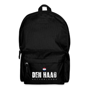 Den Haag Distressed City Typography - Backpack - black - Front