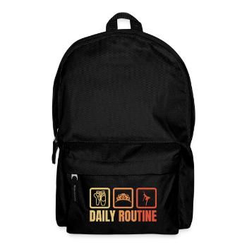 Ballett Tagesablauf - Rucksack - Schwarz - Vorne
