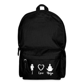 J’adore le yoga - Sac à dos - noir - Devant