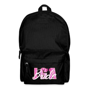 Team Bride Herz Logo Design - Rucksack - Schwarz - Vorne