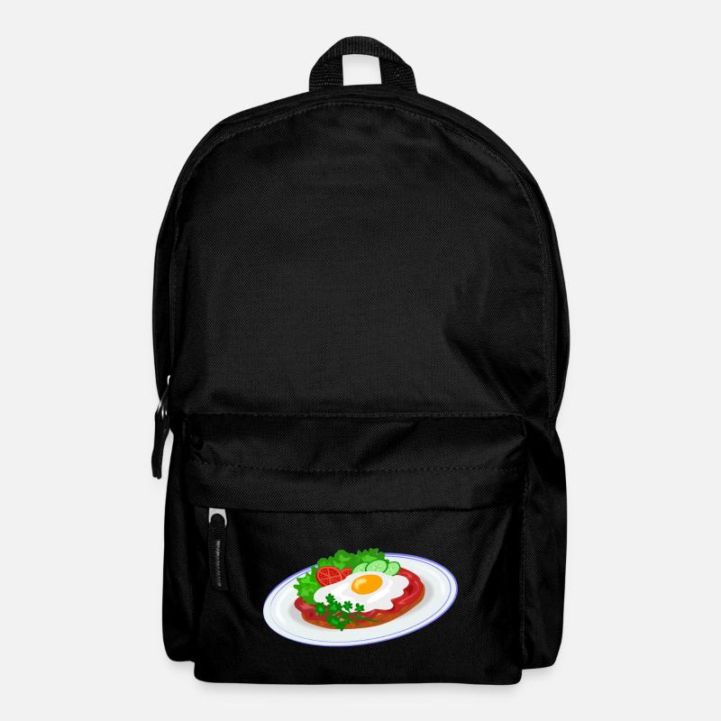 Traditionelles Englisches Frühstück - Rucksack - Schwarz