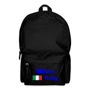 Mailand, Italien - Stilvolle Drucke - Rucksack - Schwarz - Vorne