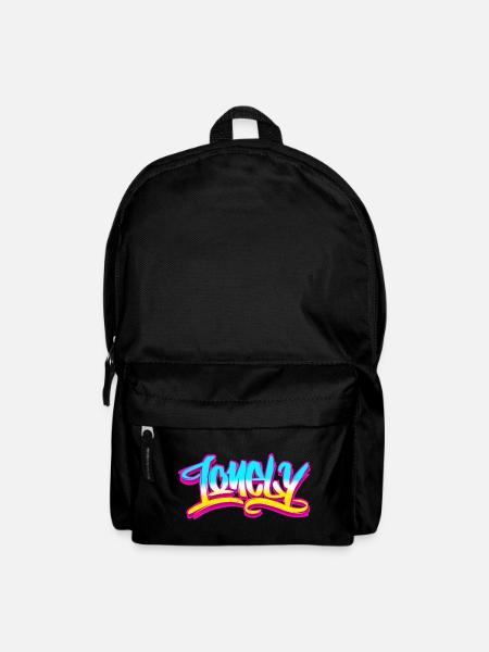 Lonely Sad Aesthetic Graffiti Lettering Handstyl - Rucksack - Schwarz