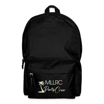 "MLLRC" Mallorca Party Crew - Tropisch - Pastell - Rucksack - Schwarz - Vorne