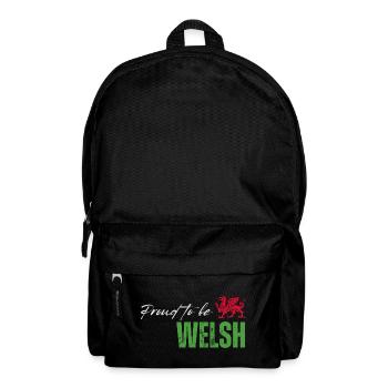 Stolzer Waliser, ich liebe Wales - Rucksack - Schwarz - Vorne