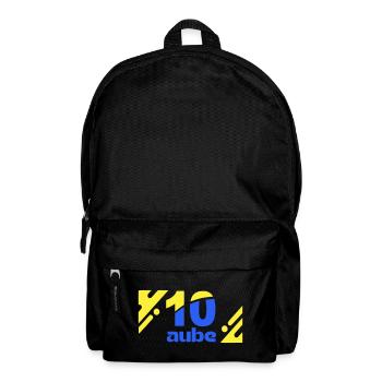 Ten Dawn Logo Blau Gelb - Rucksack - Schwarz - Vorne