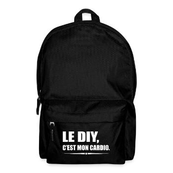 Le DIY c’est mon cardio version bricoleur - Sac à dos - noir - Devant
