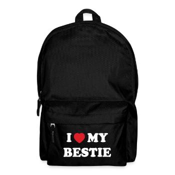 I Love My Bestie - Sac à dos - noir - Devant