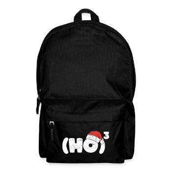 Ho Ho Ho Santa Hat Gift Vintage Xmas - Backpack - black - Front