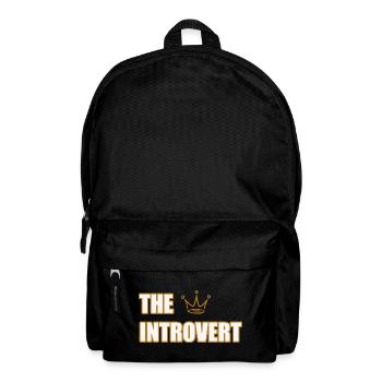 THE INTROVERT – Minimalist & Calm Statement Design - Rucksack - Schwarz - Vorne