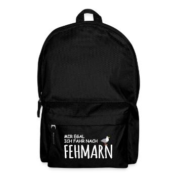 Fehmarn Liebe - Rucksack - Schwarz - Vorne