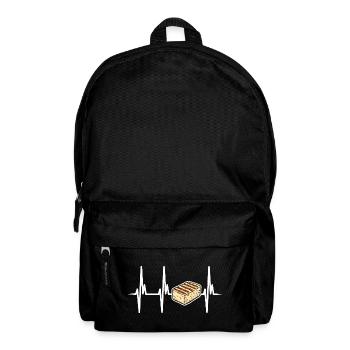 I love halloumi cheese - Backpack - black - Front