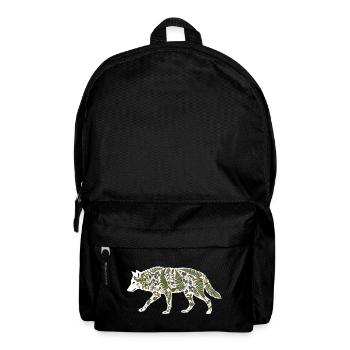 wolf botanical - Backpack - black - Front