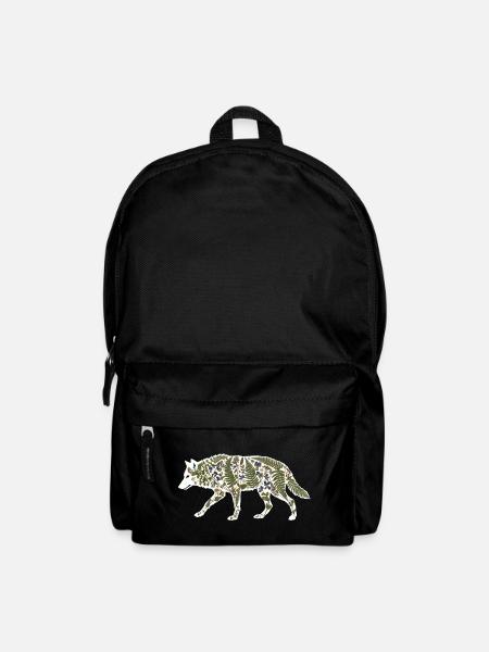 wolf botanical - Backpack - black