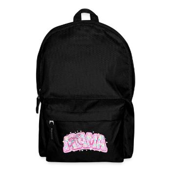 Mama Pastel Leopard – Groovy Varsity Style and Bow - Backpack - black - Front