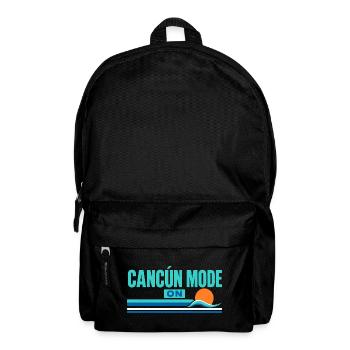 Beach Vacation Gifts, Cancun Mode On, Mexico Trip - Backpack - black - Front