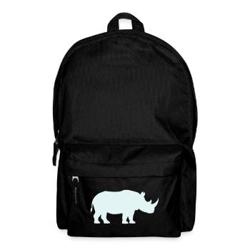 Pastell Rhino Silhouette - Rucksack - Schwarz - Vorne