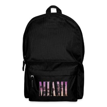 MIAMI USA FLORIDA Palmen Urlaub - Rucksack - Schwarz - Vorne