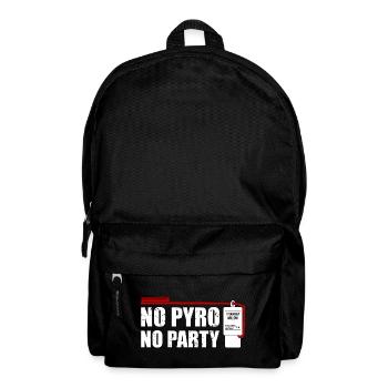 No pyro no party salut - Backpack - black - Front