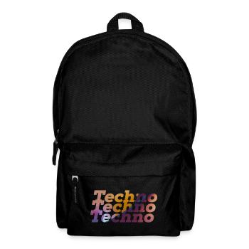 Techno Rave Design elektronische Musik Party 2022 - Rucksack - Schwarz - Vorne