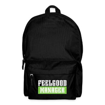 Feelgood manager green tshirt black - Backpack - black - Front