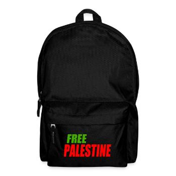 Free palestine - Rucksack - Schwarz - Vorne
