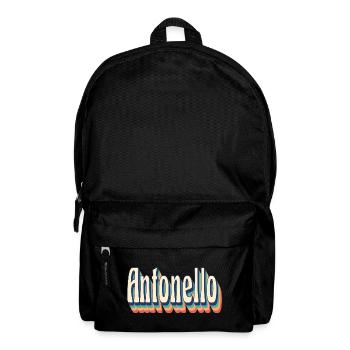 Antonello Retro Vintage T-Shirt T-Shirt Geschenk - Rucksack - Schwarz - Vorne