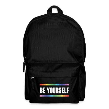 LGBTQ Pride Month - Be Yourself - Backpack - black - Front