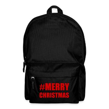 PÈRE NOËL. NOËL. JOYEUX NOËL. MERRY CHRISTMAS - Sac à dos - noir - Devant