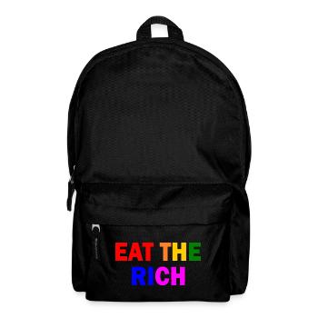Eat the rich - Rucksack - Schwarz - Vorne