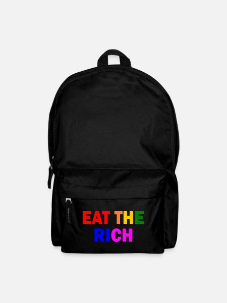 Eat the rich - Rucksack - Schwarz