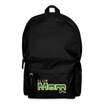 In My Mom Era – Retro Mom Statement in Green - Backpack - black - Front