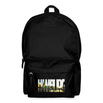 Hamburg Rathaus Skyline Kunst – Stadtbild Design - Rucksack - Schwarz - Vorne