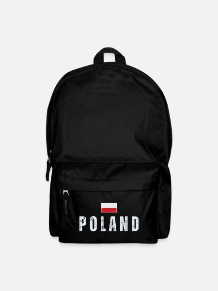 Fierté polonaise, drapeau polonais - Sac à dos - noir