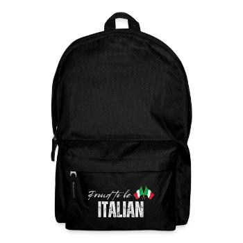 Stolzer Italiener, ich liebe Italien - Rucksack - Schwarz - Vorne