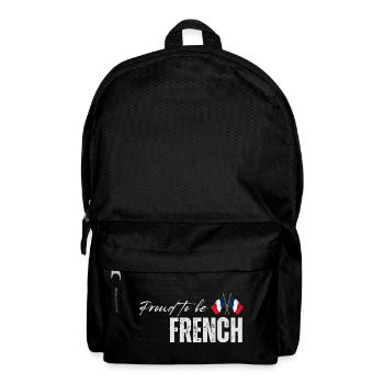 Stolzer Franzose, ich liebe Frankreich - Rucksack - Schwarz - Vorne