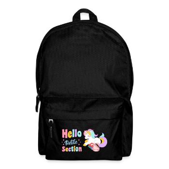 Hello Petite Section Rentrée Scolaire Maternelle - Sac à dos - noir - Devant