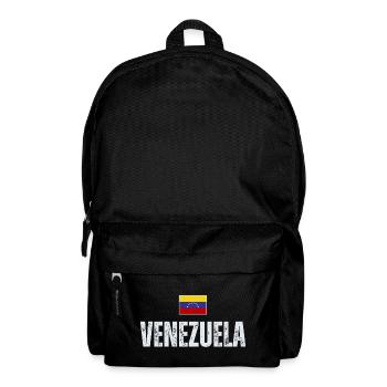Drapeau du Venezuela, fabriqué au Venezuela - Sac à dos - noir - Devant