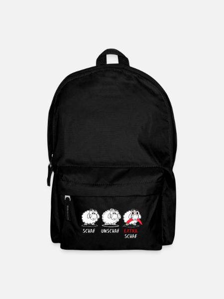 Schaf Chili Wortspiel Chilischote Scharf - Rucksack - Schwarz