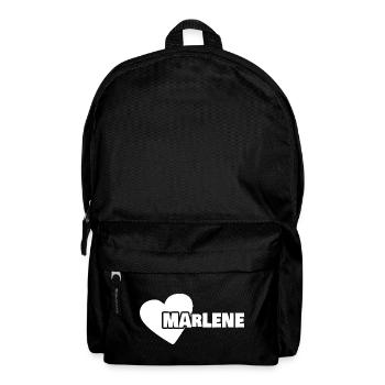 Vorname Marlene - Rucksack - Schwarz - Vorne